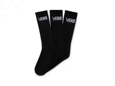 Vans "Classic Crew ROX" Socks (3 Pair) - Black/White