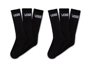 Vans  "Classic Crew" Socken (6 Paar) - Black/White