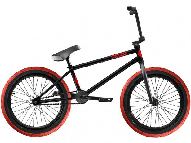 Stranger &ldquo;Crux&rdquo; 2017 BMX Bike - Black/Red | kunstform BMX Shop