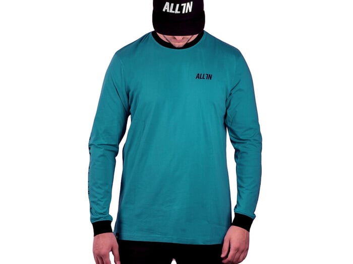 ALL IN "Pushing The Limits" Longsleeve - Teal/Black