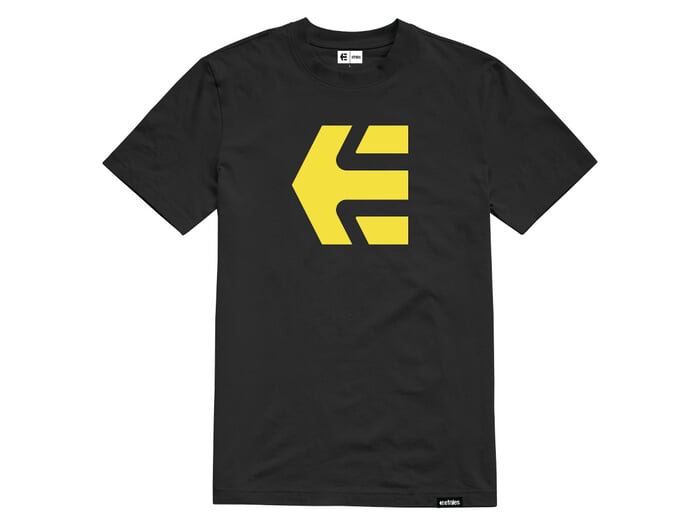 Etnies "Icon Tee" T-Shirt - Black/Yellow