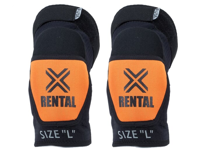 FUSE "Alpha Rental" Knee Pads - Black/Orange