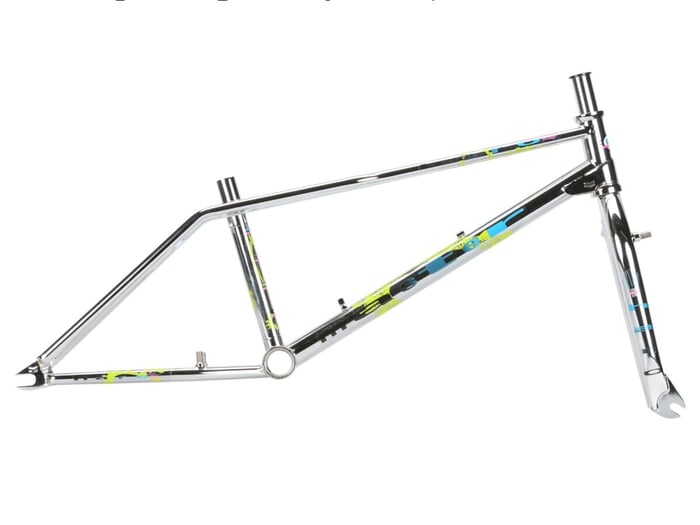 Haro Bikes "Lineage Ground Master" BMX Frame + Fork Set - Chrome