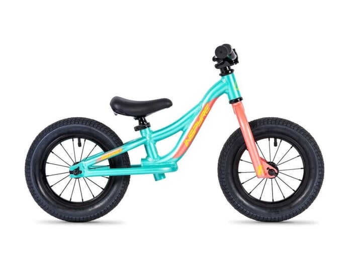 Inspyre Bicycles "Rocket 2024" BMX Balance - 12 Inch | Neo Mint / Coral