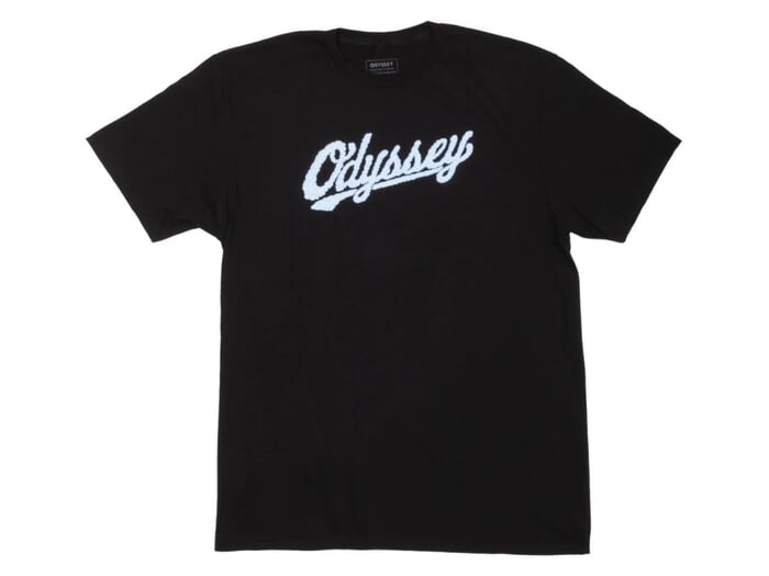Odyssey BMX "Cloudy" T-Shirt - Black/Light Blue