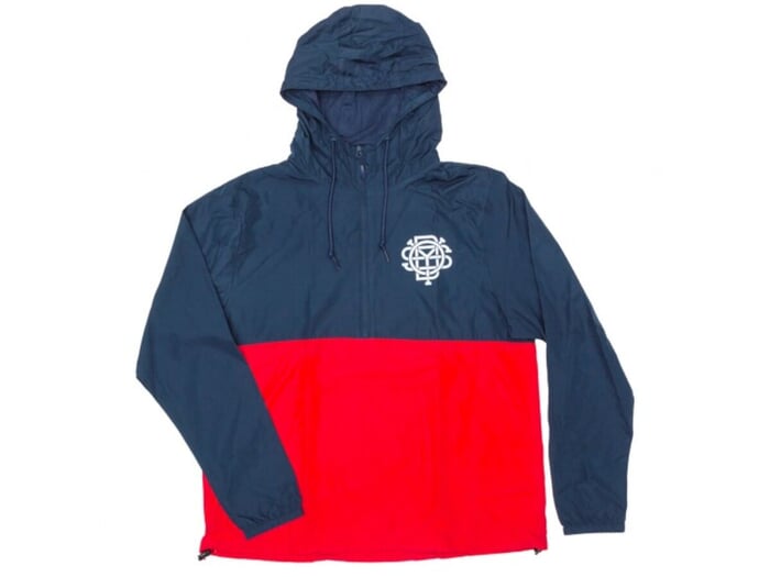 Odyssey BMX "Monogram Windbreaker" Jacket - Navy/Cardinal