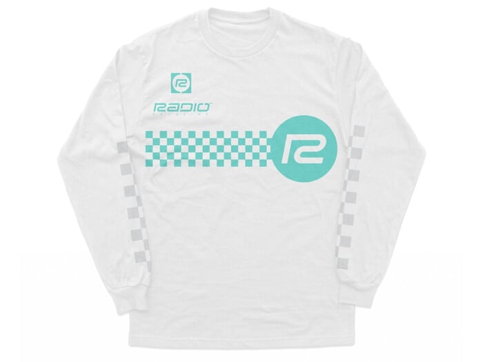 Radio Bikes "Checker" Longsleeve - White