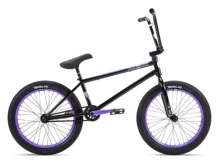 Stolen BMX "Sinner FC XLT RHD" BMX Rad - Freecoaster | Black/Lavender | RHD