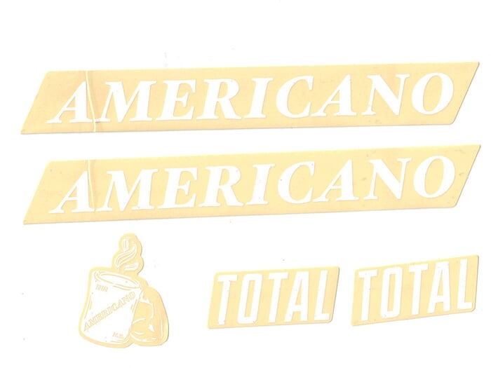 Total BMX "Americano" Frame Stickerset