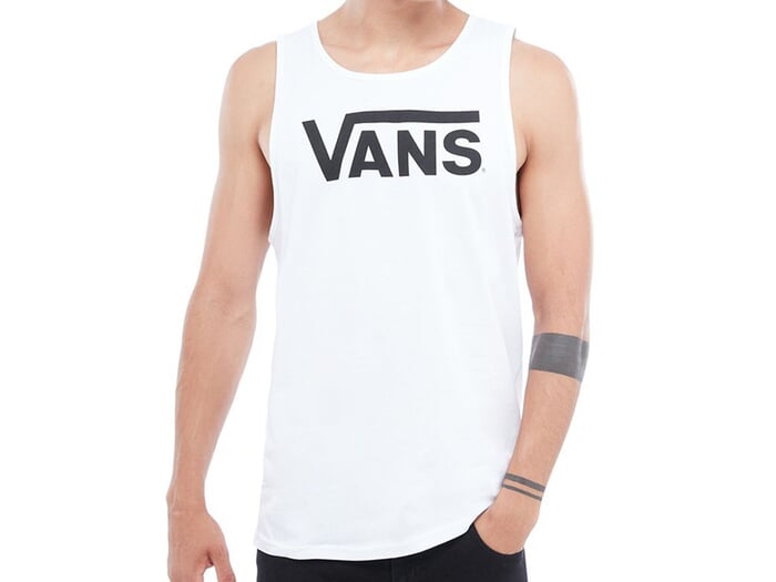 Vans "Classic" Tank Top White/Black kunstform BMX Shop & Mailorder worldwide shipping