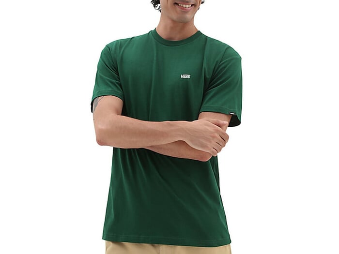 Vans "Left Chest Logo" T-Shirt - Eden/White