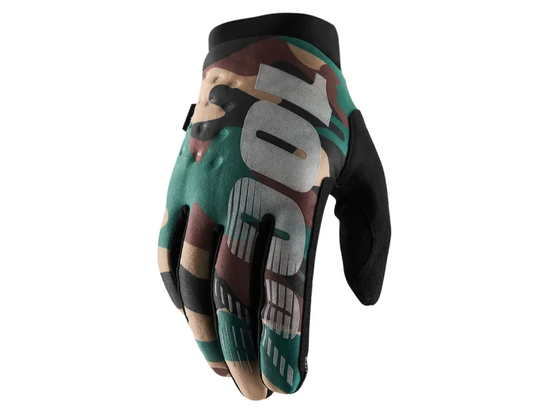 100 Percent "Brisker Cold Weather" Gloves - Camo/Black