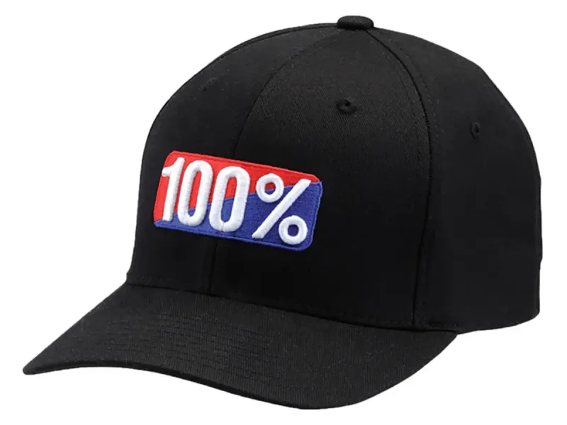 100 Percent "Classic Flexfit" Kappe - Black