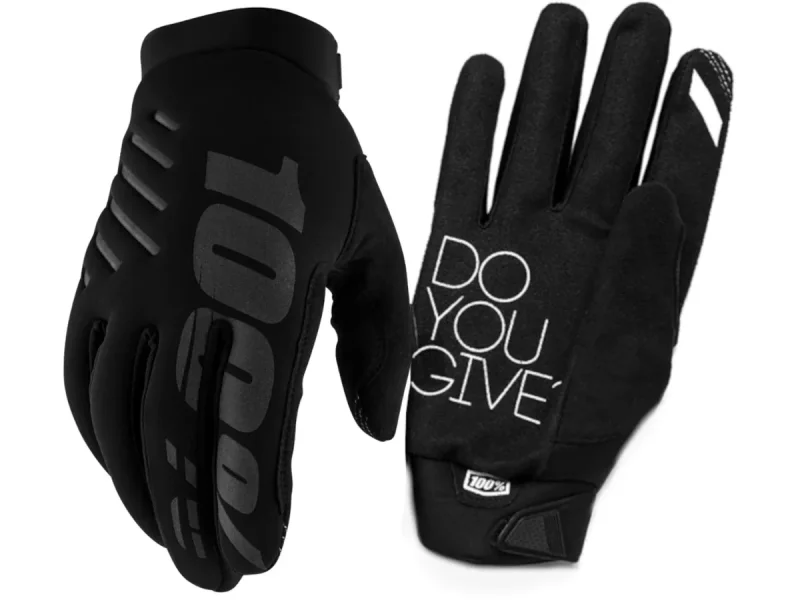 100 Percent "Hydromatic Brisker" Gloves - Black