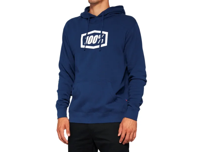 100 Percent "Icon" Hooded Pullover - Navy