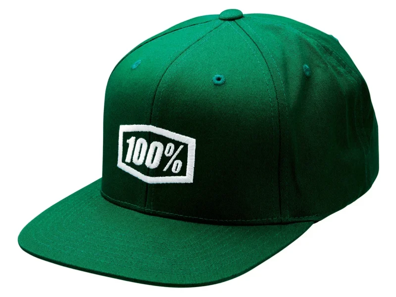 100 Percent "Icon Snapback" Kappe - Forest Green