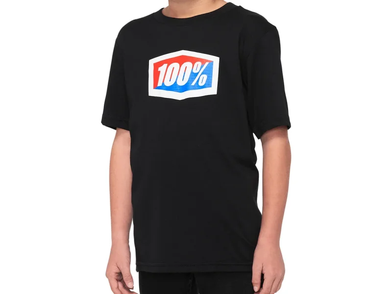 100 Percent "Icon Youth" T-Shirt - Black (Kids)