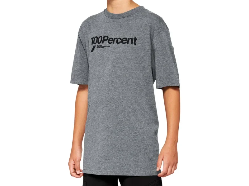 100 Percent "Manifesto Youth" T-Shirt - Grey Heather (Kids)