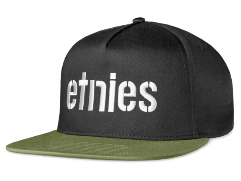 Etnies "Corp Snapback" Cap - Black/Olive