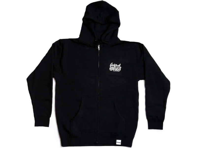 Federal Bikes "Script" Hooded Zipper - Black
