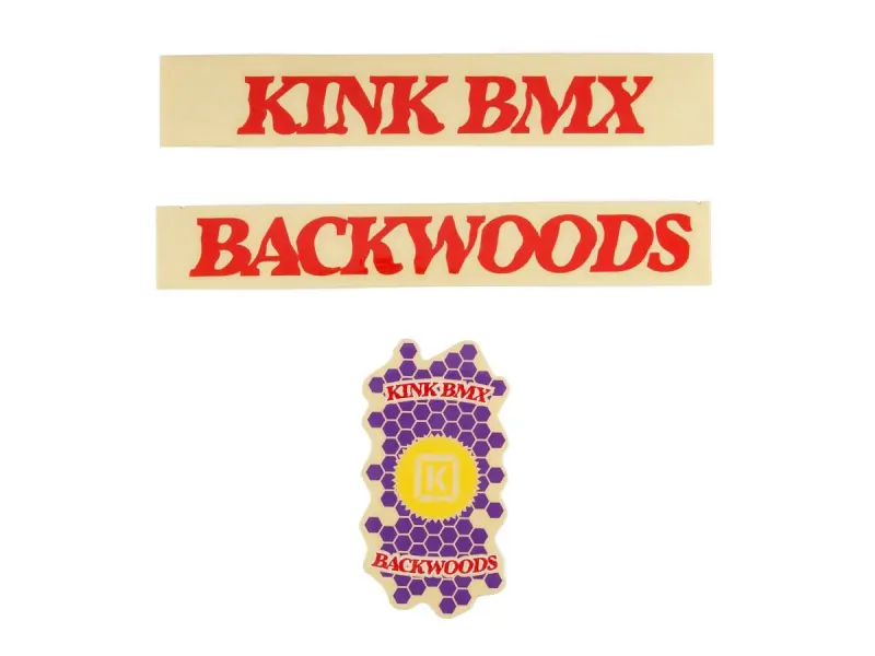 Kink Bikes "Backwoods"  Decal Stickerset - Multicolor