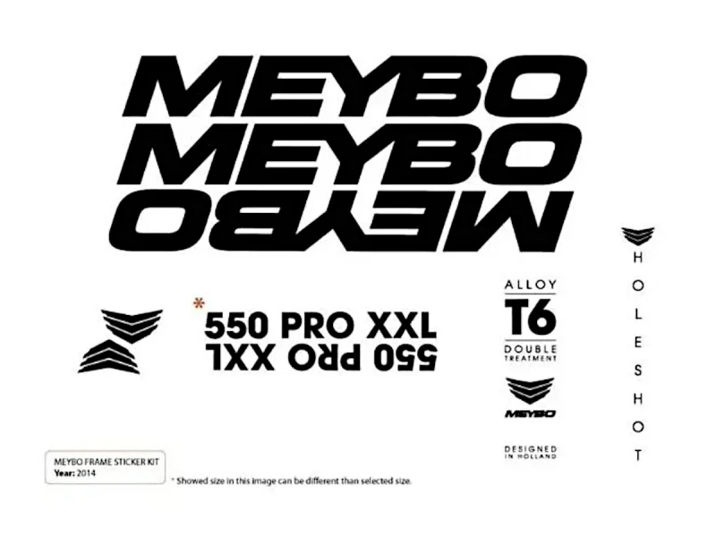 Meybo "Holeshot" Frame Stickerset
