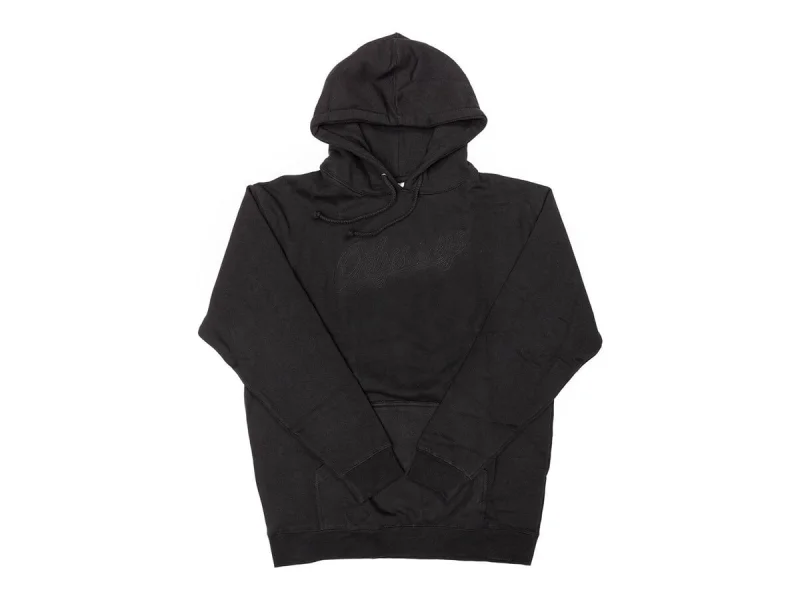 Odyssey BMX "Big Stitch" Hooded Pullover - Black with Black Stitch
