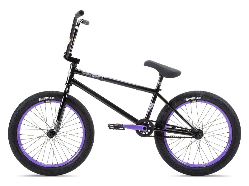 Stolen BMX "Sinner FC XLT LHD" BMX Rad - Freecoaster | Black/Lavender | LHD
