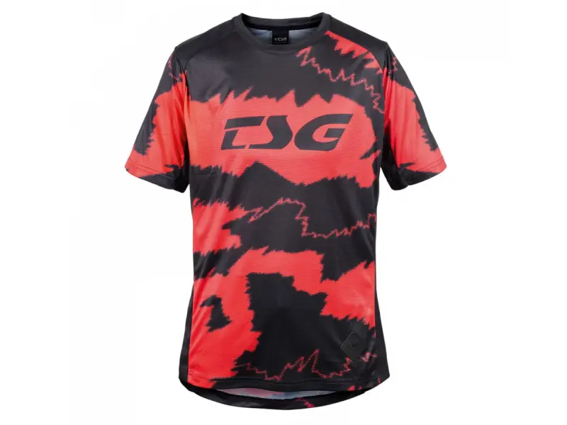 TSG "Lava Flow Jersey Woman" T-Shirt - Red / Black