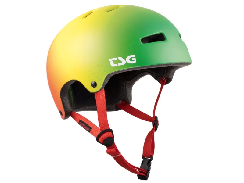 TSG "Superlight Solid Colors II" BMX Helmet - Rasta