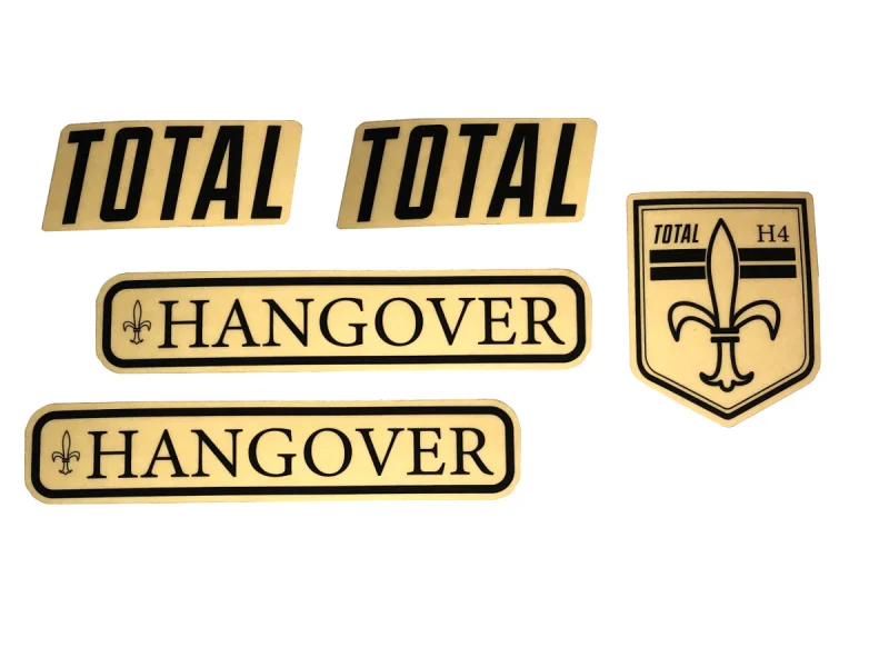 Total BMX "Hangover H4" Frame Stickerset
