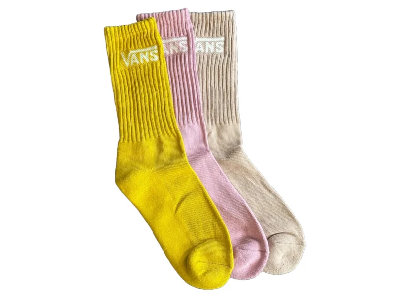 Vans "Classic Crew" Socks (3 Pair) - Pink Dawn