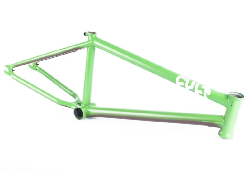 Cult "Biggie" BMX Frame - Green/Brown (Alex Kennedy)