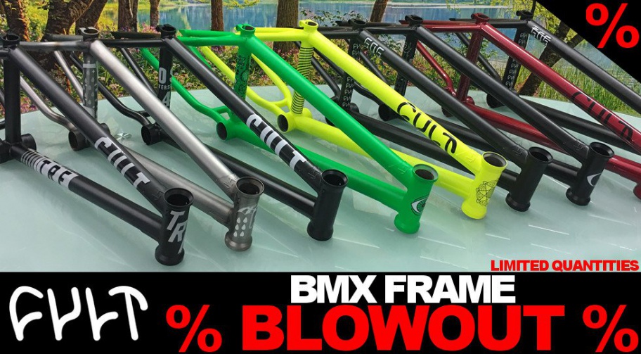 Cult BMX Frame Blowout Sale kunstform BMX Shop & Mailorder Deutschland