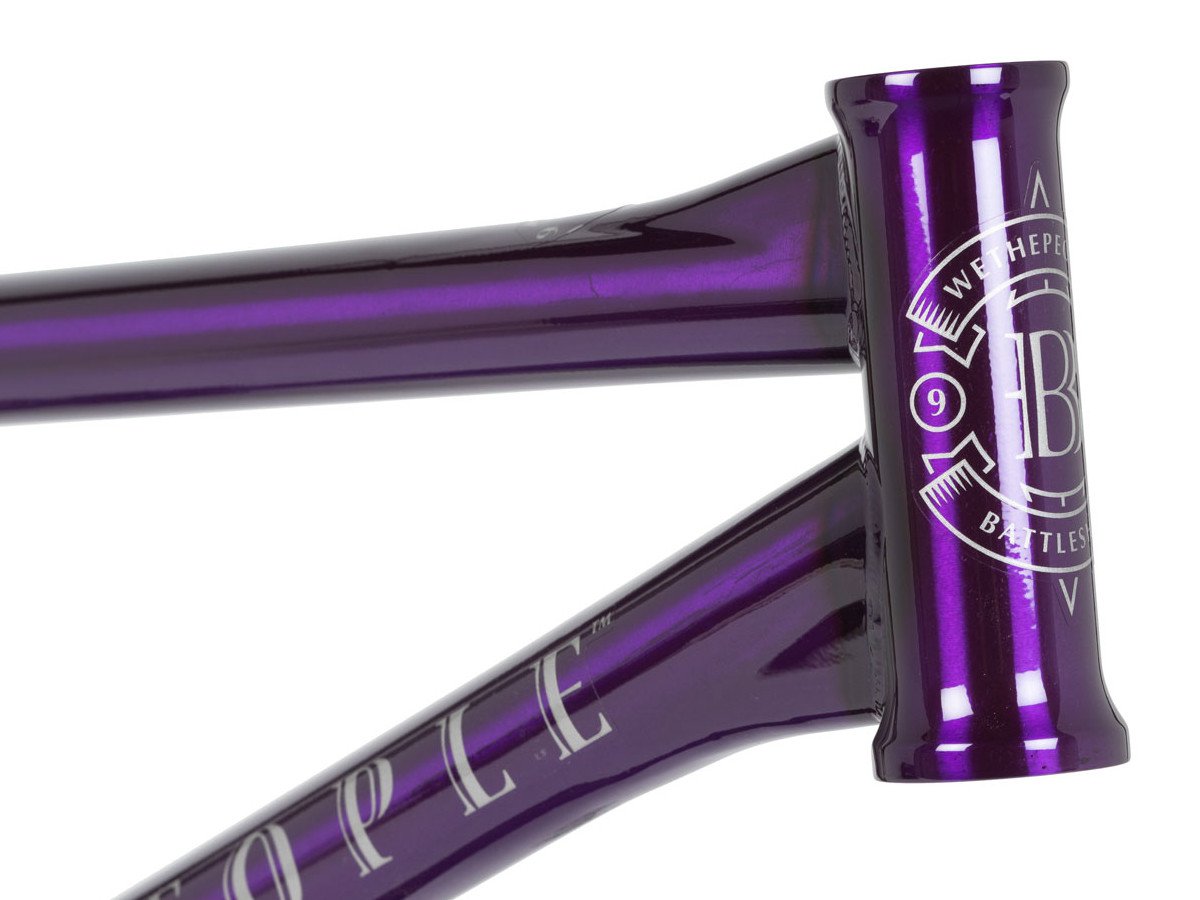 wethepeople "Battleship" 2017 BMX Frame Translucent Purple