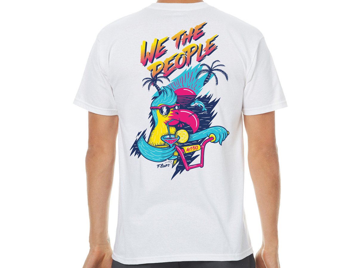white beach t shirt