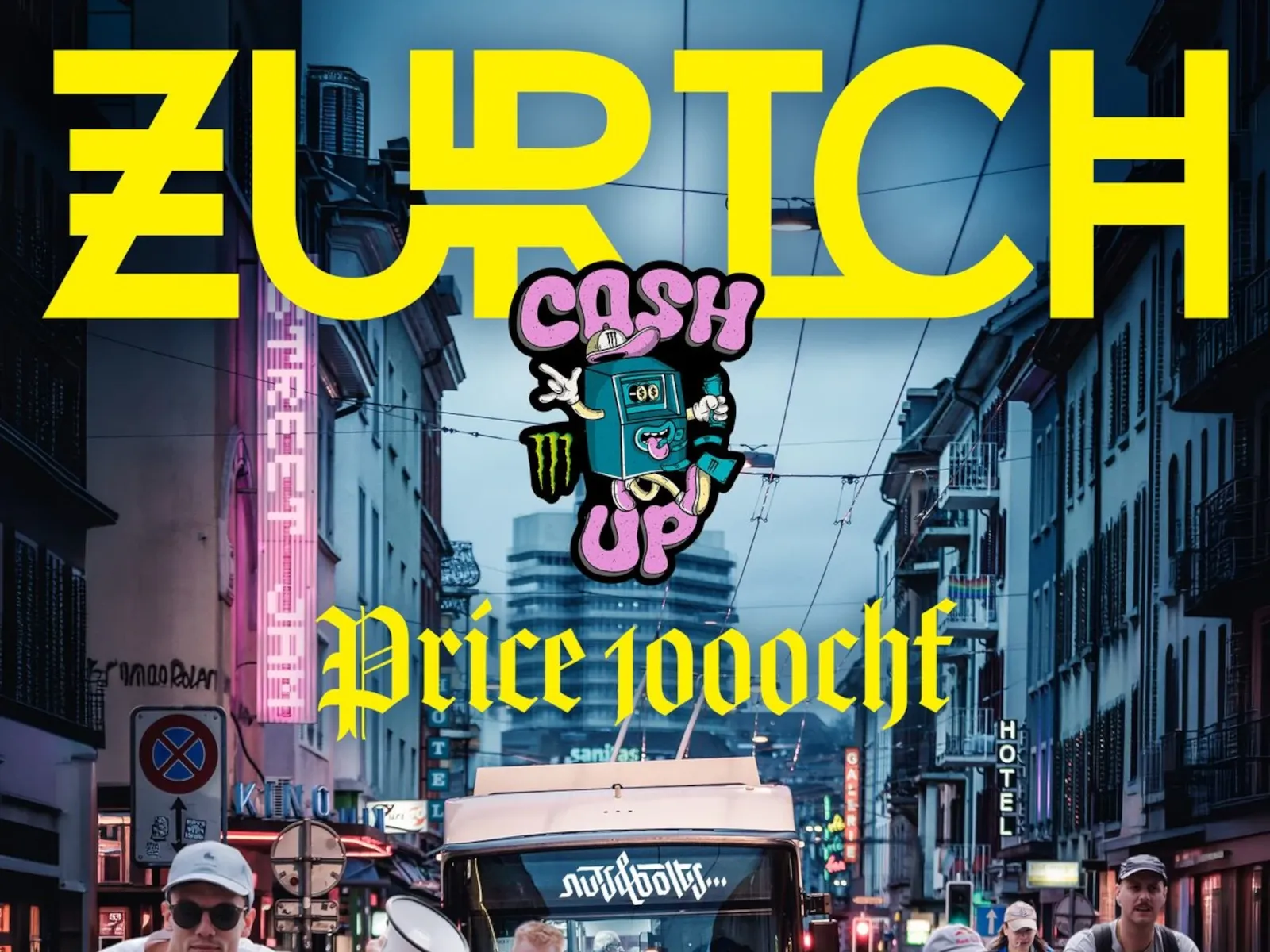 Flyer des Cash Up BMX Jam in Zürich